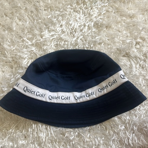 New MRPs $50 QUIET GOLF 
Logo Golf Bucket Hat - Navy - Picture 6 of 10